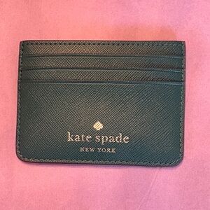 ♠️ Kate Spade Deep Green Classic Multi-Slot Card Holder
